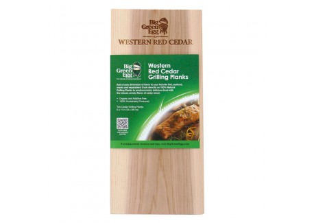 Planchettes de Bois à Griller/Fumer 28 cm Cèdre 2 pcs - Big Green Egg