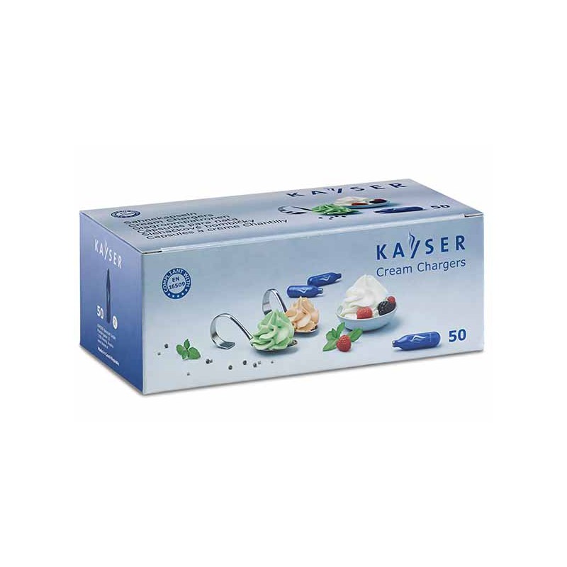 Recharges Gaz N20 pour Siphon de Cuisine 50 pcs - Kayser