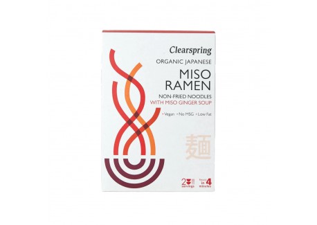 Nouilles Ramen Miso Gingembre Bio 2 Portions - Clearspring