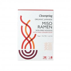 Biologische Miso Ginger Ramen-noedels 2 porties - Clearspring Biologische Miso Ginger Ramen-noedels 2 porties - Clearspring