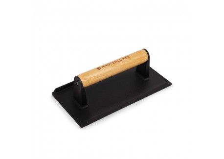 Gietijzeren vleespers voor grills 21x10 cm - KitchenCraft