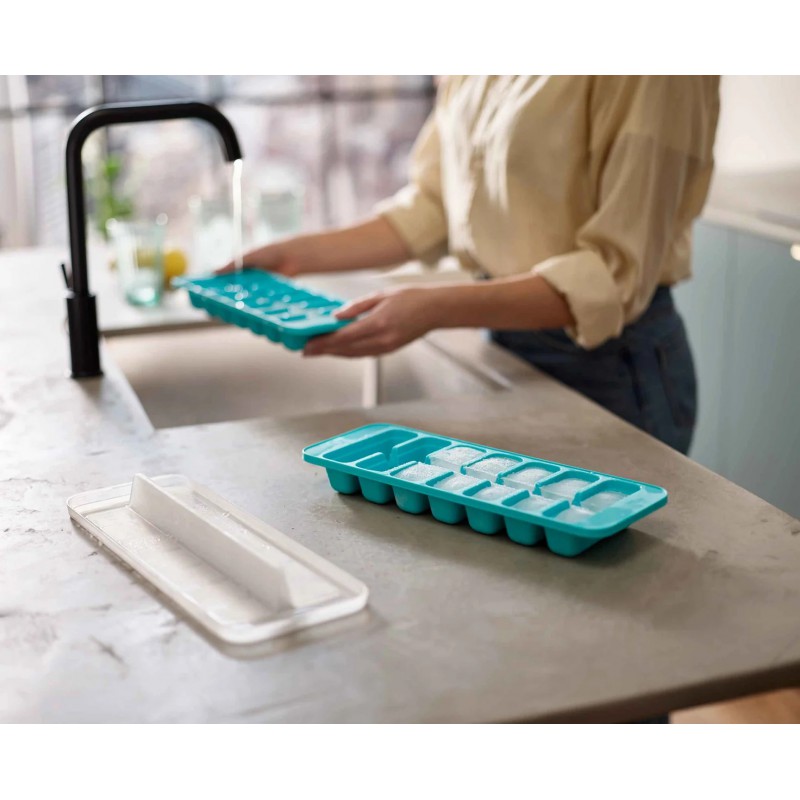 Flow Bac à Glaçons avec Couvercle Easy-Fill 2 pcs - Joseph Joseph