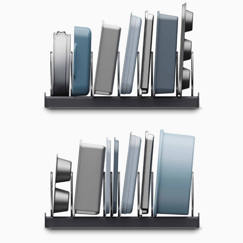 Drawerstore Range Plats 7 Compartiments Gris - Joseph Joseph