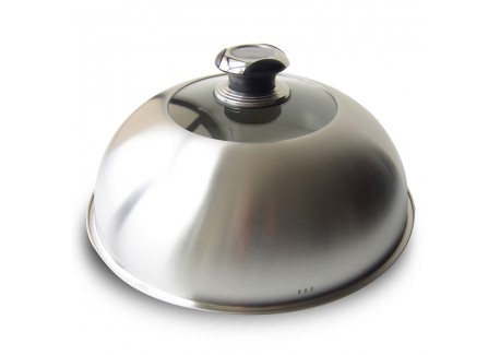 Cloche de Cuisson Inox Thermomètre Plancha Gaz et Electrique - Le Marquier