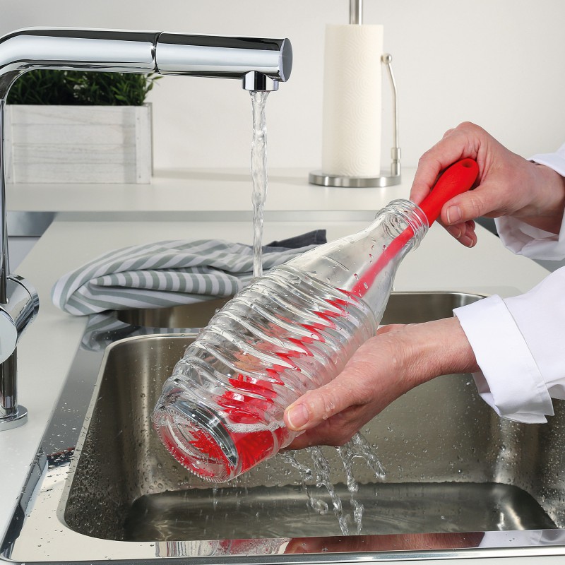 Brosse de Nettoyage en Silicone pour Gourdes 31 cm - Kuchenprofi