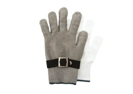 Gant à Huître en Maille Inox + Sous Gant Taille L  - Point Virgule