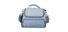 Lunch Bag Isotherme Mindful Bleu et Rose Clair 5L
