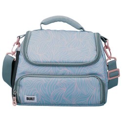 Lunch Bag Isotherme Mindful Bleu et Rose Clair 5L  - Built Lunch Bag Isotherme Mindful Bleu et Rose Clair 5L  - Built