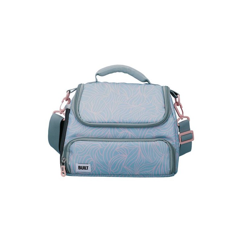 Lunch Bag Isotherme Mindful Bleu et Rose Clair 5L - Built