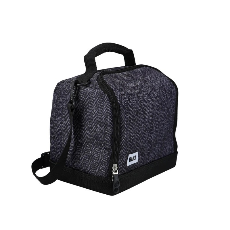Lunch Bag Isotherme Bleu Foncé et Noir 8 L - Built