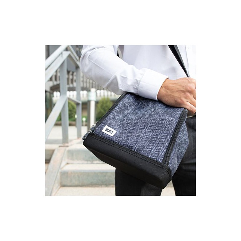 Lunch Bag Isotherme Bleu Foncé et Noir 8 L - Built