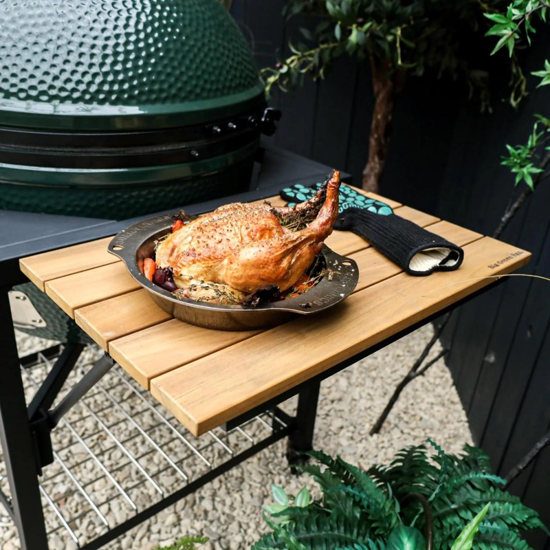 Table Modulaire Tablette Latérale en Bois d'Acacia - Big Green Egg