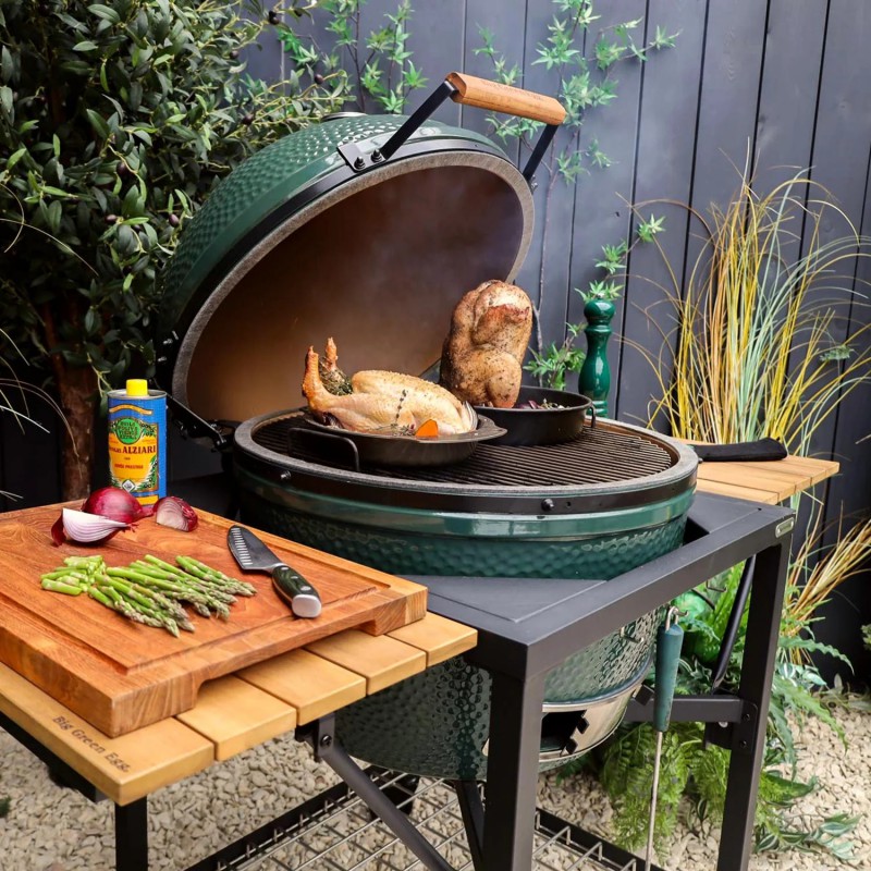 Table Modulaire Tablette Latérale en Bois d'Acacia - Big Green Egg