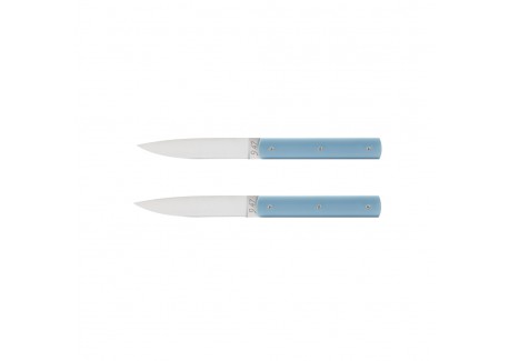 9.47 Coffret Couteaux de Table Bleu Céladon 2 pcs  - Perceval