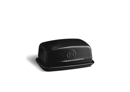 Botervloot Mat Zwart Truffel 11,5x17 cm (250 g boter) - Emile Henry