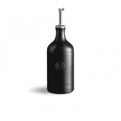 Keramische oliekan met schenktuit 0,45 L Mat zwarte truffel - Emile Henry Keramische oliekan met schenktuit 0,45 L Mat zwarte truffel - Emile Henry