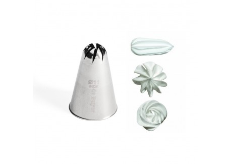 Douille Pâtisserie Rosette 11 mm Inox - De Buyer