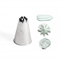 Douille Pâtisserie Rosette 11 mm Inox - De Buyer Douille Pâtisserie Rosette 11 mm Inox - De Buyer