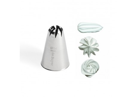 Douille Pâtisserie Rosette 14 mm Inox - De Buyer