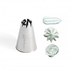 Douille Pâtisserie Rosette 14 mm Inox - De Buyer Douille Pâtisserie Rosette 14 mm Inox - De Buyer