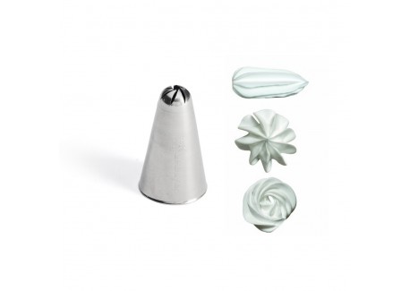 Douille Pâtisserie Rosette 8 mm Inox - De Buyer