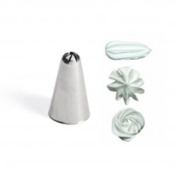 Douille Pâtisserie Rosette 8 mm Inox - De Buyer Douille Pâtisserie Rosette 8 mm Inox - De Buyer