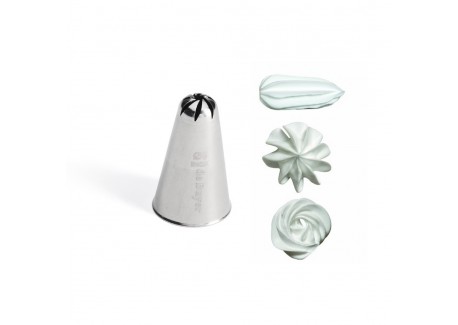 Douille Pâtisserie Rosette 9 mm Inox - De Buyer