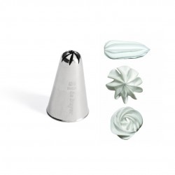 Douille Pâtisserie Rosette 9 mm Inox - De Buyer Douille Pâtisserie Rosette 9 mm Inox - De Buyer