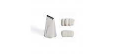 Douille Pâtisserie Ruban Etoilé 16 mm Inox
