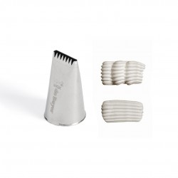 Douille Pâtisserie Ruban Etoilé 16 mm Inox - De Buyer Douille Pâtisserie Ruban Etoilé 16 mm Inox - De Buyer