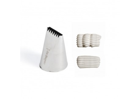 Douille Pâtisserie Ruban Etoilé 20 mm Inox - De Buyer