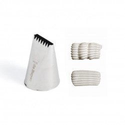 Douille Pâtisserie Ruban Etoilé 20 mm Inox - De Buyer Douille Pâtisserie Ruban Etoilé 20 mm Inox - De Buyer