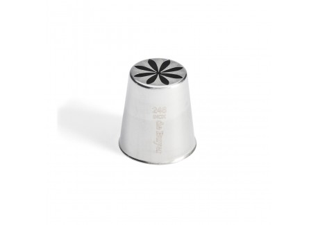 Douille Pâtisserie Russe Fleur 8 Pétales n°248 Inox - De Buyer