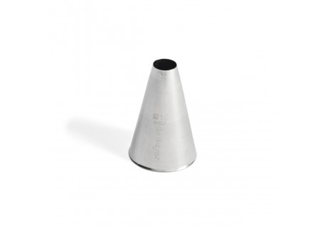 RVS Rond Spuitmondje 10 mm - De Buyer