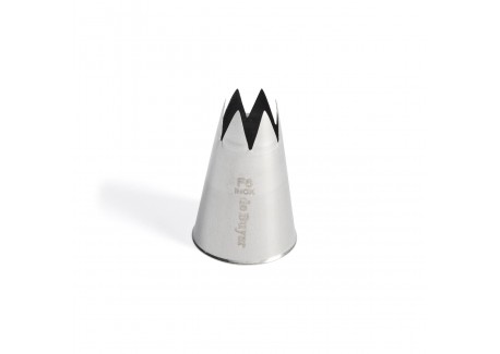 Douille Pâtisserie Etoile 18 mm F6 Inox - De Buyer