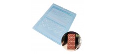Moule Tablettes Chocolat Fourré Origami 14x7x1,6 cm 2 pcs 