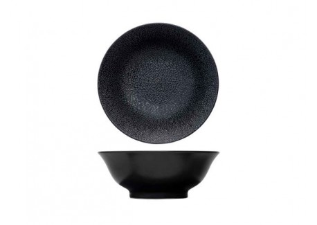 Candy Black Ramen Kom 21x8 cm Zwart Porselein - Cosy Trendy