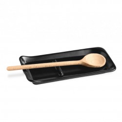 Truffel Mat Zwart Keramiek Lepelsteun 10x22,5 cm - Emile Henry Truffel Mat Zwart Keramiek Lepelsteun 10x22,5 cm - Emile Henry
