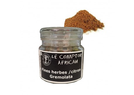 Mélange Fines Herbes et Citron "Gremolata" 50 g - Comptoir Africain