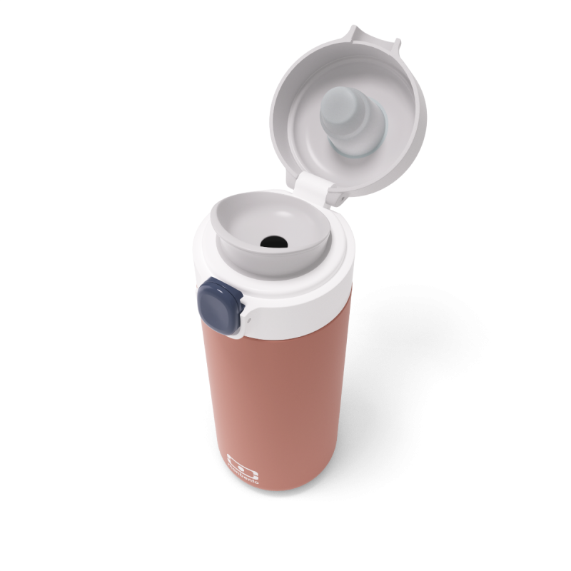 Pop Gourde Isotherme Rose Moka Inox 360 ml - MonBento