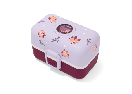Tresor Bento LunchBox Kids Mauve Owly 800 ml - MonBento