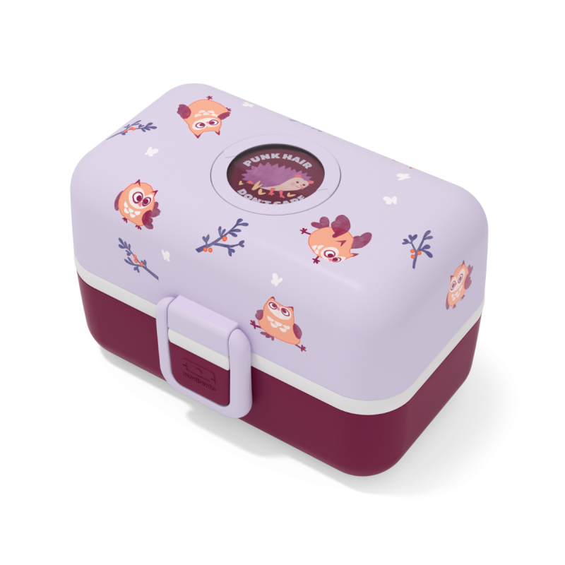 Tresor Bento LunchBox Kids Mauve Owly 800 ml - MonBento