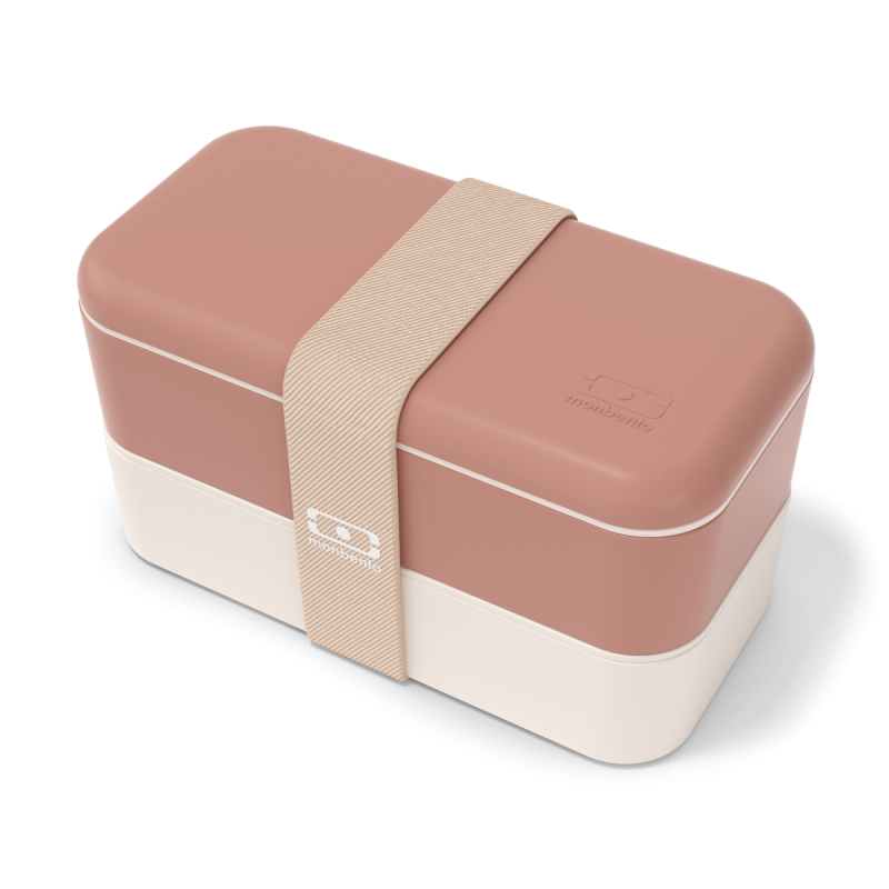 Original Bento LunchBox Rose Moka Recycled Made in France 1 L - MonBento