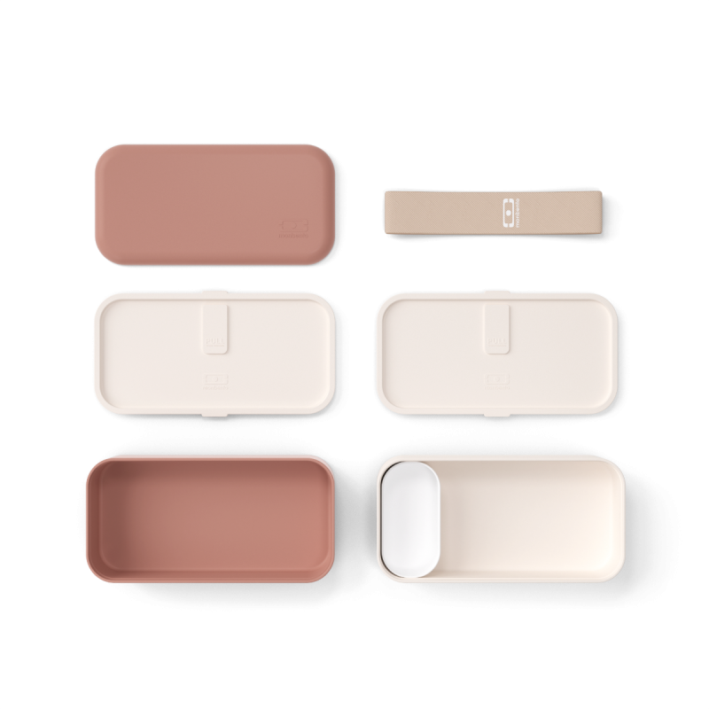 Original Bento LunchBox Rose Moka Recycled Made in France 1 L - MonBento