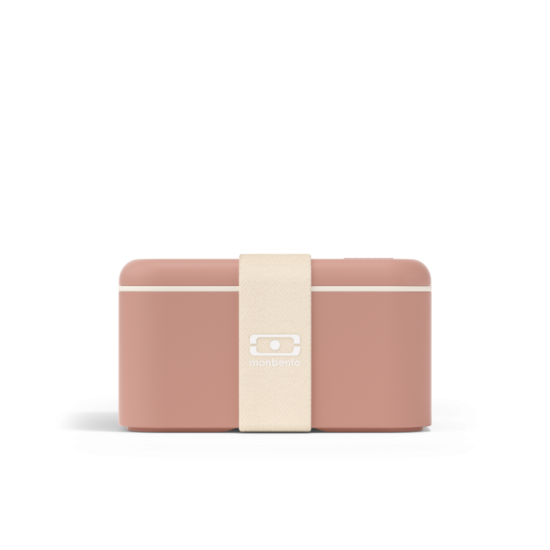 Square Bento LunchBox Rose Moka Made in France 1,7 L - MonBento