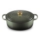 Cocotte Fonte Signature Ovale 6,3 L Vert Thym (31 cm)  - Le Creuset