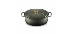 Cocotte Fonte Signature Ovale 6,3 L Vert Thym (31 cm) 