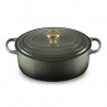 Cocotte Fonte Signature Ovale 6,3 L Vert Thym (31 cm) 