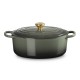 Cocotte Fonte Signature Ovale 6,3 L Vert Thym (31 cm)  - Le Creuset