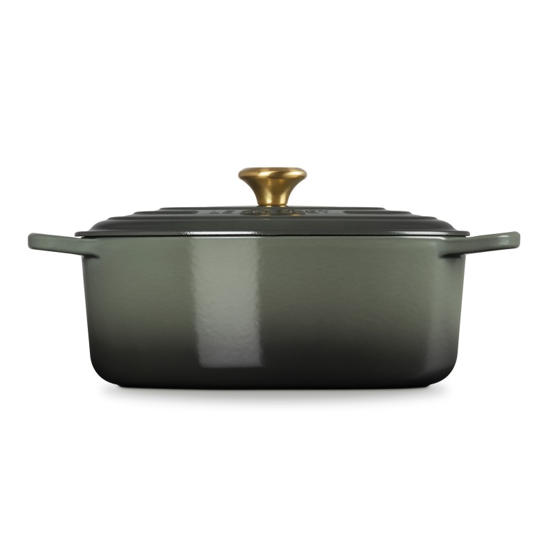 Cocotte Fonte Signature Ovale 6,3 L Vert Thym (31 cm) - Le Creuset